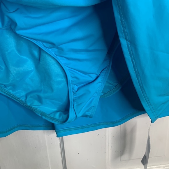 Lands End Chlorine Resistant Tummy Control Swim Skirt Skort Bottoms W-536 Sz 26W - Picture 7 of 8